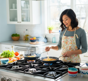 Read more about the article 5 Burner Black Gas Stove – Sleek, Powerful & Made for Modern Kitchens