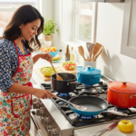 5 Burner Black Stainless Steel Gas Stove – Durable Beauty for Indian Homes