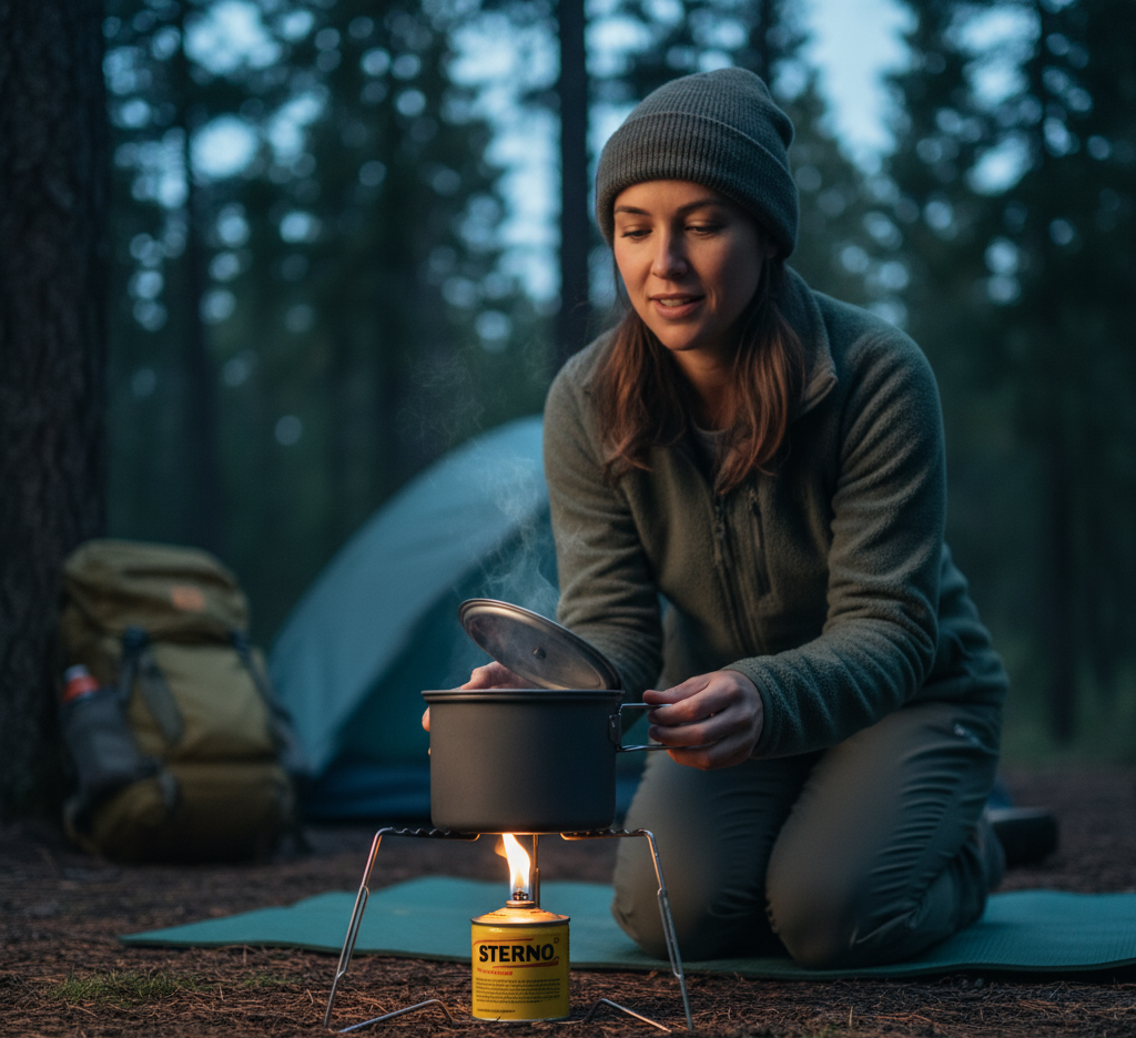 Read more about the article 🔥 Can You Boil Water Over a Sterno Can? Complete Guide on Heating, Boiling & Real Burn-Time Performance