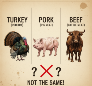 Read more about the article Is Turkey Pork or Beef? The Complete Guide to Understanding Turkey Meat, Its Category, and Whether It’s Healthier Than Beef or Pork