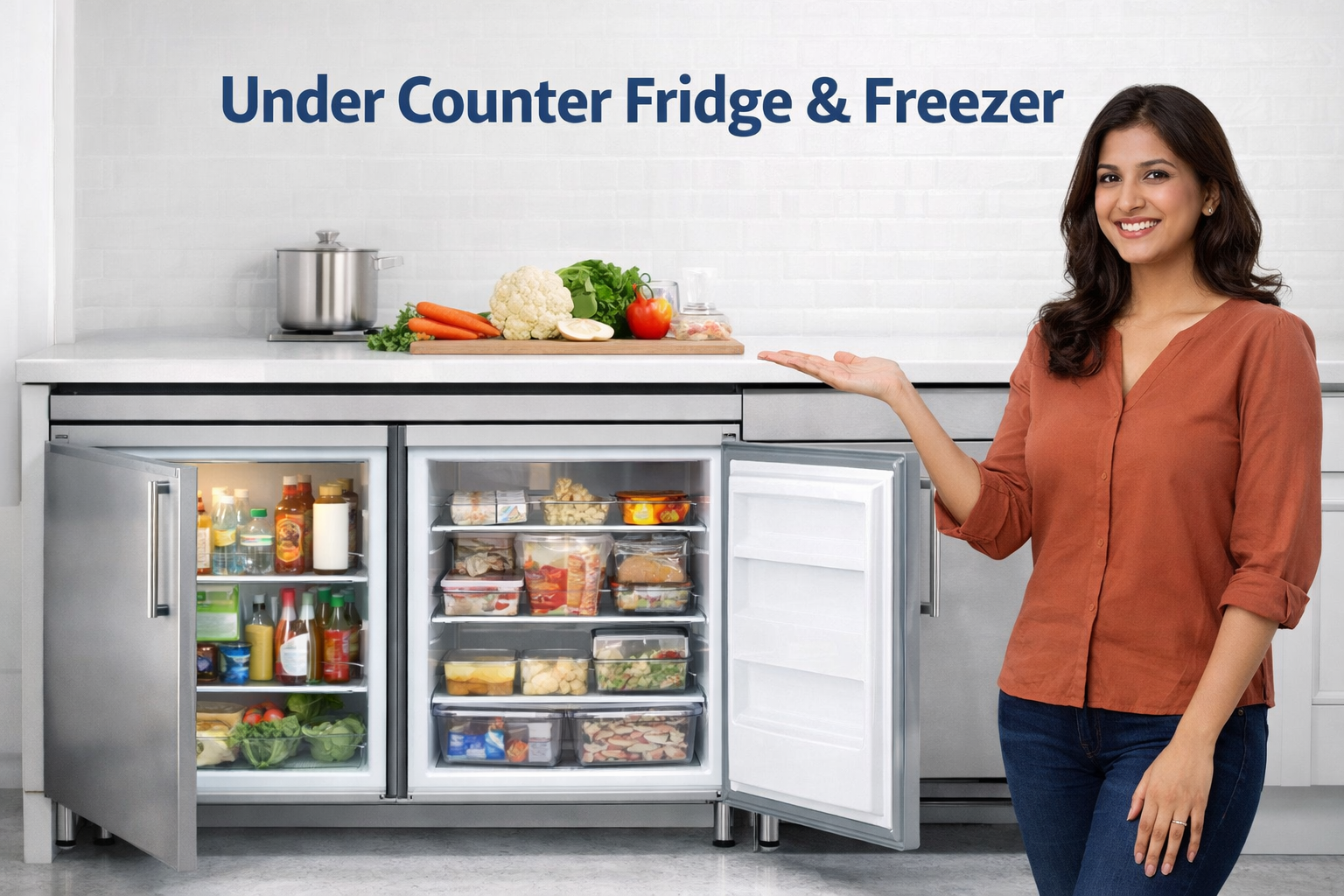 You are currently viewing Under Counter Fridge and Freezer – Space Saving Cooling Solution for Modern Indian Kitchens