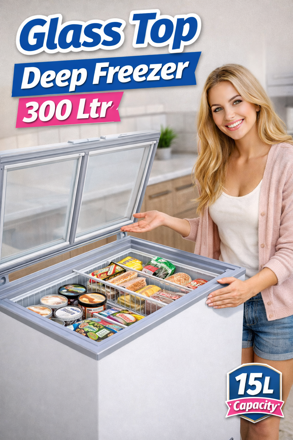 You are currently viewing Glass Top Deep Freezer 300 Ltr Price – Complete Buying Guide for Shop, Ice Cream Business and Home Use