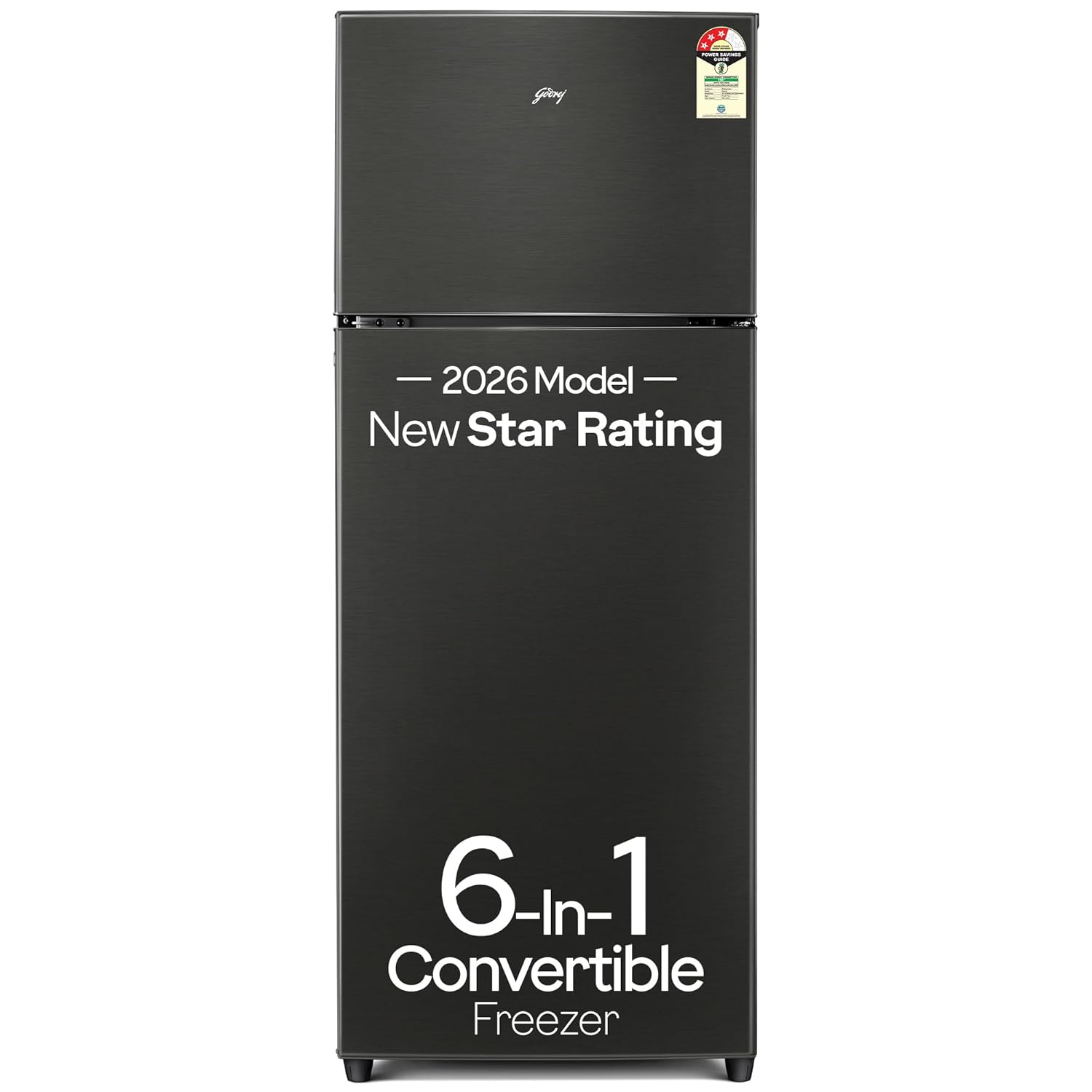 Godrej 244 L 3 Star | Convertible Freezer 6-In-1 | 95%+ Food Surface Disinfection | Inverter Frost Free Double Door Refrigerator (2026 Model, RT EONVALOR 280CN RCIF FS ST, Fossil Steel)